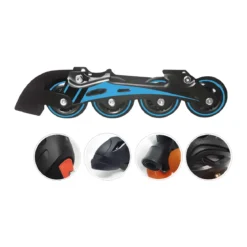 Pattini per Bambini 2 in 1 Regolabili 31-34 in Linea 4 Rotelle