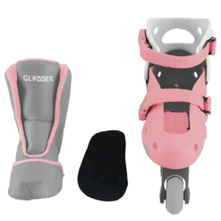 Pattini per Bambini 2 in 1 Regolabili Taglia 26–29 Rosa Pastello