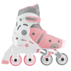 Pattini per Bambini 2 in 1 Regolabili Taglia 26–29 Rosa Pastello