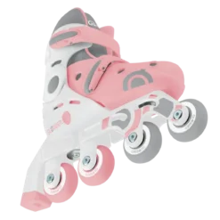 Pattini per Bambini 2 in 1 Regolabili Taglia 26–29 Rosa Pastello