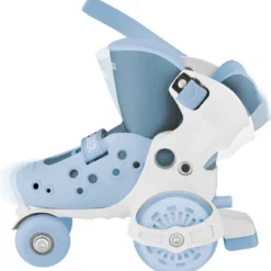 Pattini per Bambini 4 Ruote Regolabili Blu Cenere Taglia 26-29