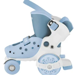 Pattini per Bambini 4 Ruote Regolabili Blu Cenere Taglia 26-29
