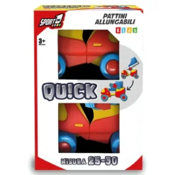 Pattini Roller Allungabili per Bambini con 4 Ruote Misura 25-30