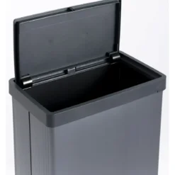 Pattumiera Keter 54L Blu Perlato Apertura Push per Cucina con Gambe