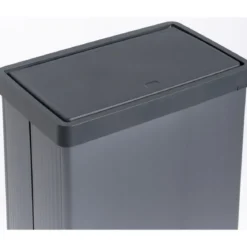 Pattumiera Keter 54L Blu Perlato Apertura Push per Cucina con Gambe