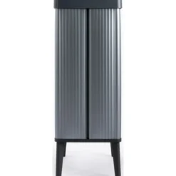 Pattumiera Keter 54L Blu Perlato Apertura Push per Cucina con Gambe