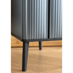 Pattumiera Keter 54L Blu Perlato Apertura Push per Cucina con Gambe