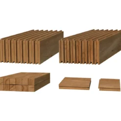 Pavimento per Casetta in Legno da Giardino 296x200 cm Kit Base