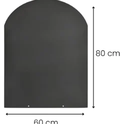 Pedana Salvapavimento per Stufa a Legna Pellet in Acciaio 80x60 cm