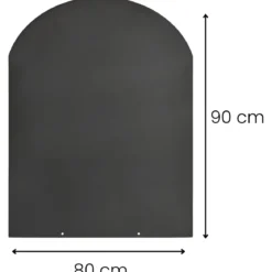 Pedana Salvapavimento per Stufa a Legna Pellet in Acciaio 90x80 cm