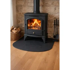 Pedana Salvapavimento per Stufa a Legna Pellet in Acciaio 100x90 cm