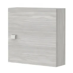 Pensile Bagno Sospeso Cubo 45x45 Rovere Grigio Reversibile Salvaspazio