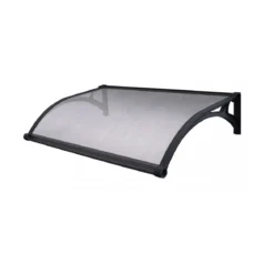 Pensilina con Led 150x100 in Policarbonato Alveolare Opaca Antipioggia