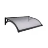 Pensilina in Policarbonato 120x100 Alveolare Opaco Illuminazione Led
