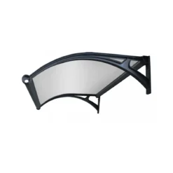 Pensilina in Policarbonato 120x100 Alveolare Opaco Illuminazione Led