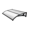 Pensilina Tettoia 135x100 Modulare ABS Copertura Policarbonato Alveolare Bianco