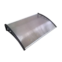 Pensilina Tettoia 120x80 Opaco in Policarbonato Copertura Portone Finestra