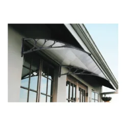 Pensilina Tettoia 120x80 Opaco in Policarbonato Copertura Portone Finestra