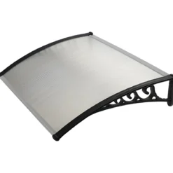 Pensilina 100x80 in Policarbonato Alveolare Trasparente Modulare