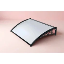 Pensilina 100x60 in Policarbonato Alveolare Trasparente Modulare