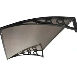 Pensilina 120x100 Modulare in Policarbonato Alveolare Fume Tettoia