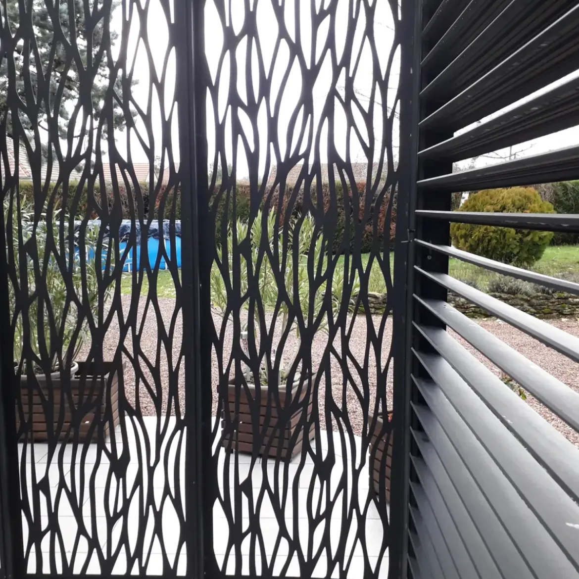 Pergola Bioclimatica da Giardino 360x300 Alluminio Lamelle Frangivista