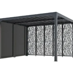 Pergola Bioclimatica da Giardino 360x300 Alluminio Lamelle Frangivista