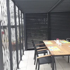 Pergola Bioclimatica da Giardino 360x300 Alluminio Lamelle Frangivista