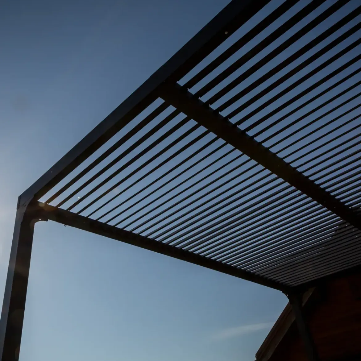 Pergola Bioclimatica da Giardino 360x300 Alluminio Lamelle Frangivista
