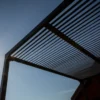 Pergola Bioclimatica Doppia 360x600 in Alluminio con 2 Tende Laterali