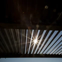 Pergola Bioclimatica Doppia 360x600 Lamelle Orientabili Tenda Laterale