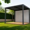 Pergola Bioclimatica in Alluminio 240x300 cm con Telo Laterale Manuale