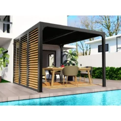 Pergola bioclimatica in alluminio 3.6x3 con veneziane