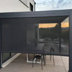Pergola Bioclimatica Telo Laterale Lame Orientabili 360x300 cm Alluminio