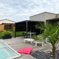 Pergola Bioclimatica Telo Laterale Lame Orientabili 360x300 cm Alluminio