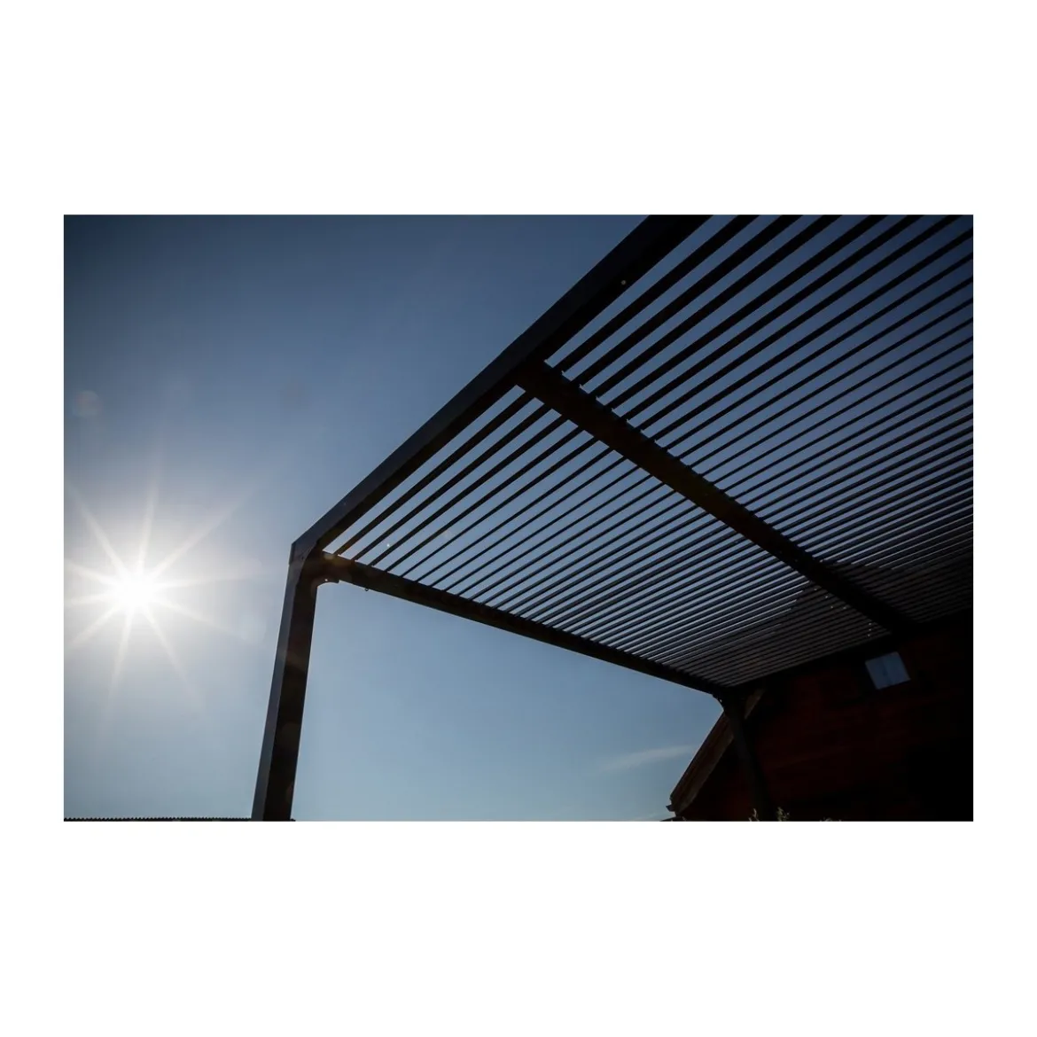 Pergola Bioclimatica 3.6x6 mt in Alluminio Gazebo da Giardino Terrazzo Pergolato