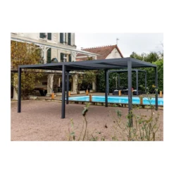 Pergola Bioclimatica 3.6x6 mt in Alluminio Gazebo da Giardino Terrazzo Pergolato