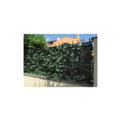 4 Pezzi Siepe Finta 1x3 Doppia Schermatura Artificiale Lauro Sintetica Balcone