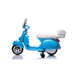 Piaggio Vespa Full Napoli Blu Moto Elettrica da Bambini Batteria 12 V