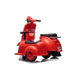 Piaggio Vespa Mini con Sidecar Rosso Elettrica da Bambini a Batteria 6 V
