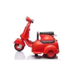 Piaggio Vespa Mini con Sidecar Rosso Elettrica da Bambini a Batteria 6 V