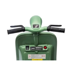 Piaggio Vespa Mini Verde a Batteria 6 V con Sidecar Elettrica da Bambini
