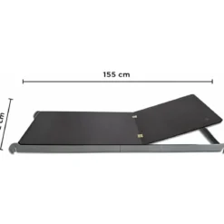 Piano Lavoro con Botola 62x155 cm per Trabattello Ponteggio in Acciaio