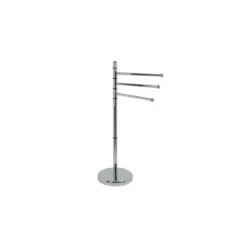 Piantana Porta Asciugamani da Bagno in Acciaio 28x28x92 cm