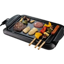 Piastra Elettrica Portatile per Cucinare Bistecchiera Portatile da Tavolo Cucina