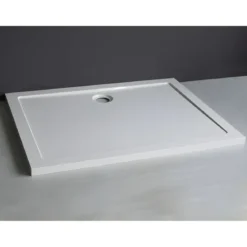 Piatto Doccia Acrilico 70X90CM 5cm Rettangolare Bianco con Piletta