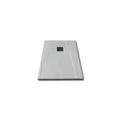 Piatto Doccia Bianco Rettangolare Ardesia Effetto Pietra Slim 70 80 90 100