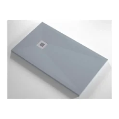 Piatto Doccia Grigio Slim Effetto Pietra Varie Misure in Resina Marmo Piletta