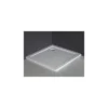 Piatto Doccia in Acrilico 80x80 90x90 5cm Quadrato Angolare Bianco con Piletta