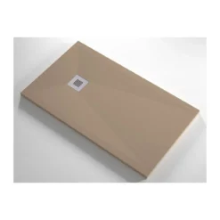 Piatto Doccia Moka Slim Effetto Pietra Varie Misure Resina Marmo Piletta Scarico